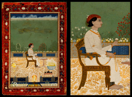 Terrassenporträt eines Jünglings- Übersicht, Detailansicht